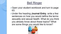 Bell Ringer Open your student workbook and turn to page 63.