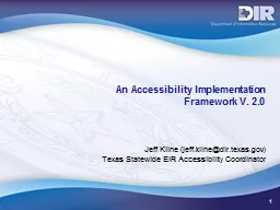 1 An Accessibility Implementation