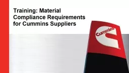 Training: Material Compliance Requirements