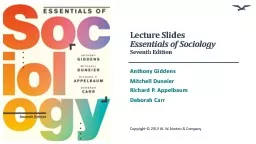 Lecture Slides Essentials of Sociology