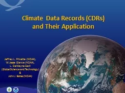 Climate Data Records (CDRs)
