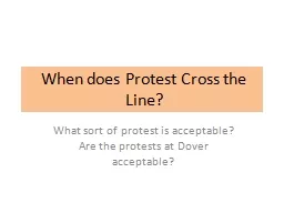 When does Protest Cross the Line?