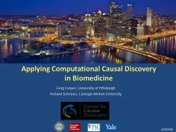 Applying Computational Causal Discovery
