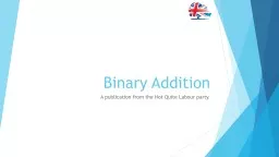 Binary Addition A publication from the Not Quite Labour party.