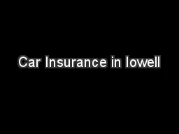Car Insurance in lowell