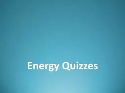 Energy Quizzes Cliff