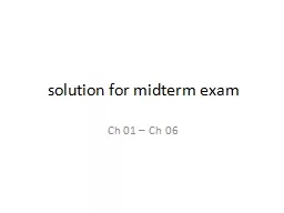 solution  for midterm exam