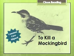 To Kill a  Mockingbird