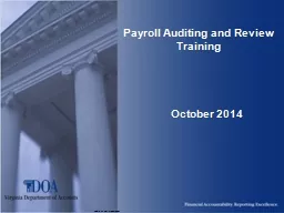 Payroll Auditing and Review Training
