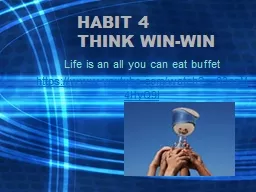 HABIT 4  THINK WIN-WIN