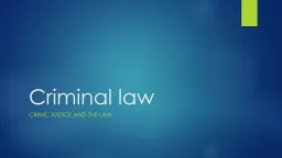 Criminal   law Crime