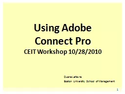 Using Adobe Connect Pro