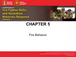 CHAPTER 5 Fire Behavior