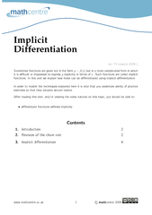 Implicit Differentiation mcTYimplicit Sometimesfunctio