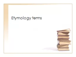 Etymology terms Euphemism