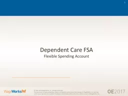 Dependent Care FSA Flexible Spending Account