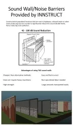 Sound Wall/Noise Barriers Provided by