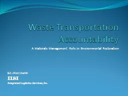 Waste Transportation Accountability