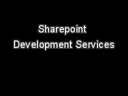 Sharepoint Development Services