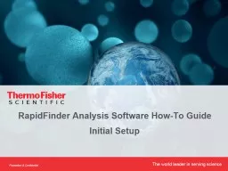 RapidFinder Analysis Software How-To Guide