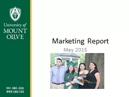 Marketing Report May 2015