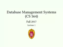 Database Management Systems (CS 564)
