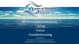 BB instrument  interfaces