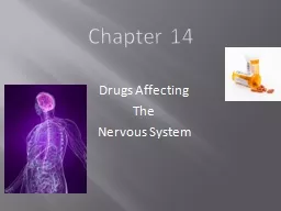 Chapter 14 Drugs Affecting