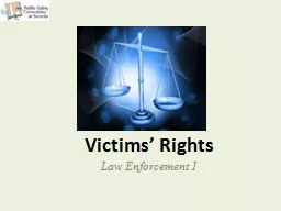Victims’ Rights Law Enforcement I