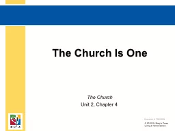 The Church Is One