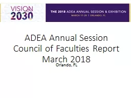 ADEA Annual  Session
