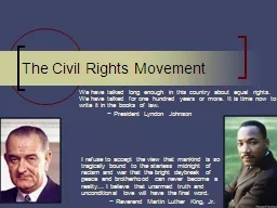 1 The Civil Rights Movement