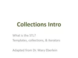 Collections Intro What