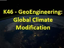 K46 -  GeoEngineering
