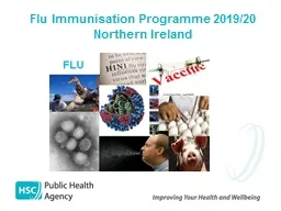 Flu Immunisation Programme 2019/20