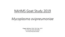 NAHMS Goat Study 2019
