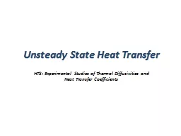 Unsteady State Heat Transfer