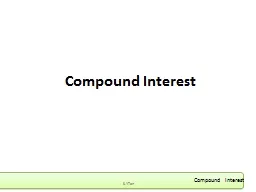 Compound Interest S.Y.Tan