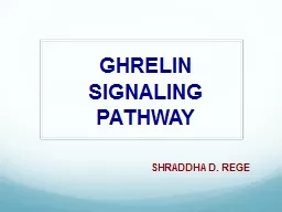 GHRELIN SIGNALING  PATHWAY