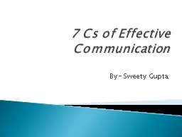 7 Cs of Effective Communication