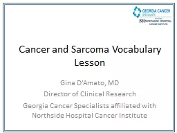 Cancer and Sarcoma Vocabulary Lesson