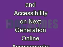 Balancing Test Security and Accessibility on Next Generation Online Assessments: One State’s