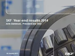 SKF Year-end  results