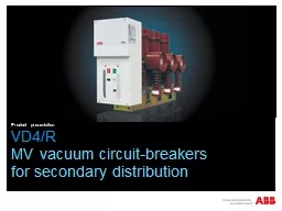 VD4/R MV vacuum circuit-breakers