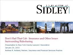 Don’t Hail That Cab:  Insurance and Other Issues Surrounding Ridesharing
