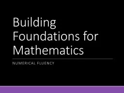 Building Foundations for Mathematics