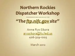 Northern Rockies  Dispatcher Workshop