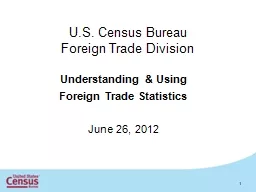 U.S. Census Bureau Foreign Trade Division