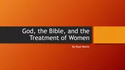 God, the Bible, and the Treatment of Women