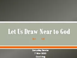 Let Us Draw Near to God